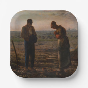 Plato De Papel Jean-Francois Millet - The Angelus
