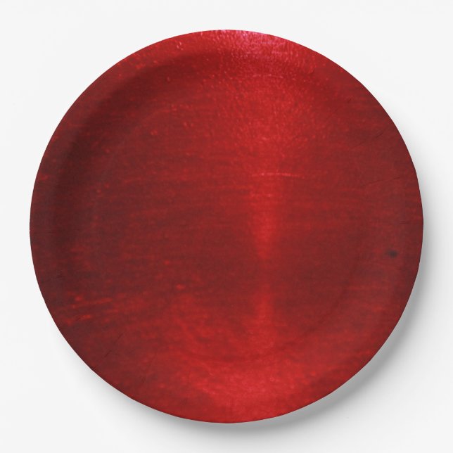 Plato De Papel Jello Rojo (Anverso)