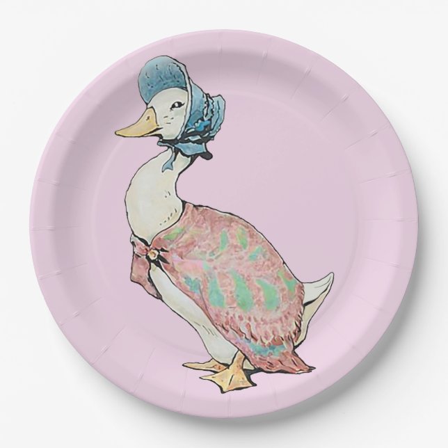 Plato De Papel Jemima Puddle Duck (Anverso)