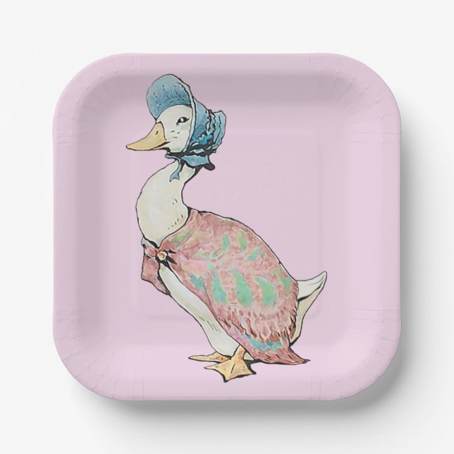 Plato De Papel Jemima Puddle Duck (Anverso)