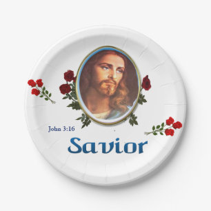 Plato De Papel Jesucristo
