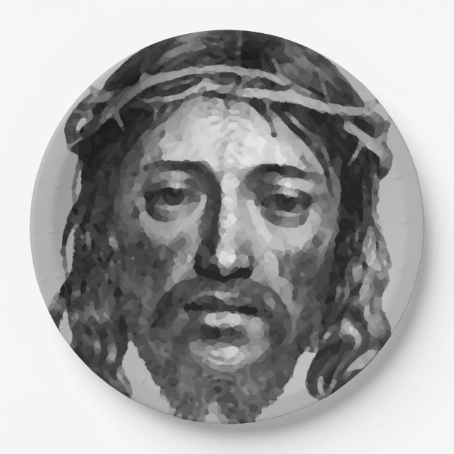 PLATO DE PAPEL JESUS CHRIST (Anverso)