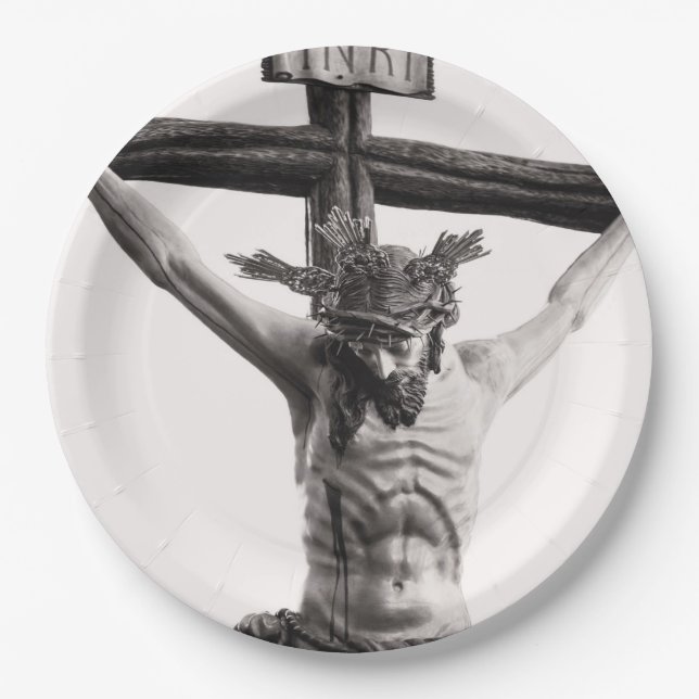 PLATO DE PAPEL JESUS CHRIST (Anverso)