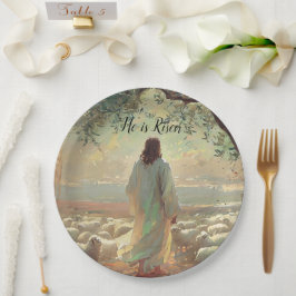 Plato De Papel Jesus Christ Religious Easter Catholic