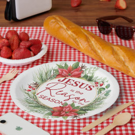 Plato De Papel Jesús es la razón para los Navidades de temporada