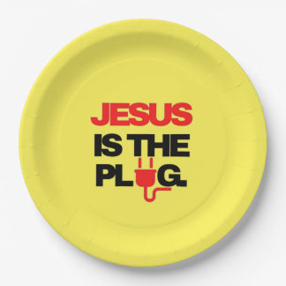 Plato De Papel Jesus is the Plug Plate