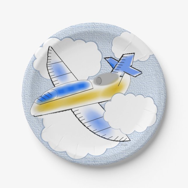 Plato De Papel Jetplane (Anverso)