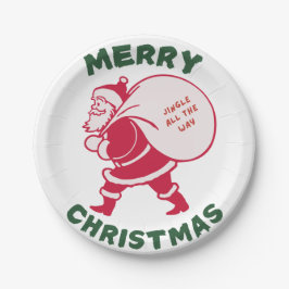 Plato De Papel Jingle All The Way