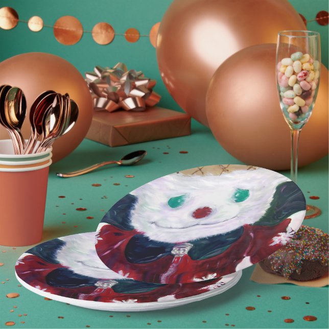 Plato De Papel Jingle Bear (Multi)