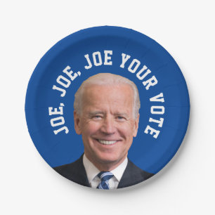 Plato De Papel Joe, Joe, Joe Tu Voto