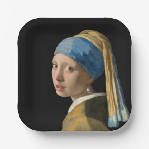 Plato De Papel Johannes Vermeer, Chica de Pearl Earring