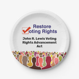 Plato De Papel John R. Lewis Voting Rights Advancement Act