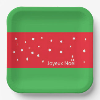 Plato De Papel Joyeux Noes Christmas plates