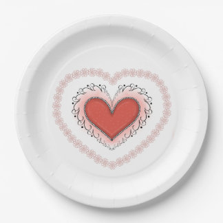 Plato De Papel Joyful Heart Napkin