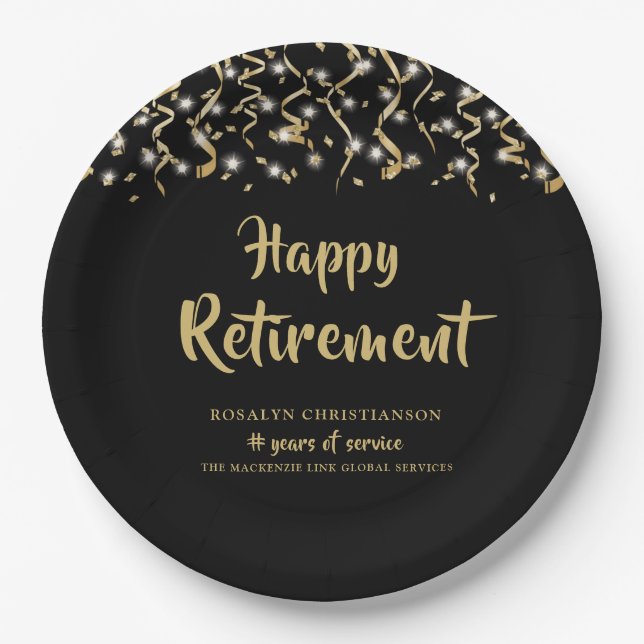 Plato De Papel Jubilación El Oro Negro Estimula Años De Servicio (Anverso)