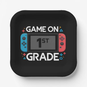 Plato De Papel Juego Activado Grado 1ro De Regreso A La Escuela G