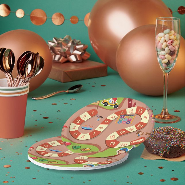 Plato De Papel Juego de Carreras (Subido por el creador)