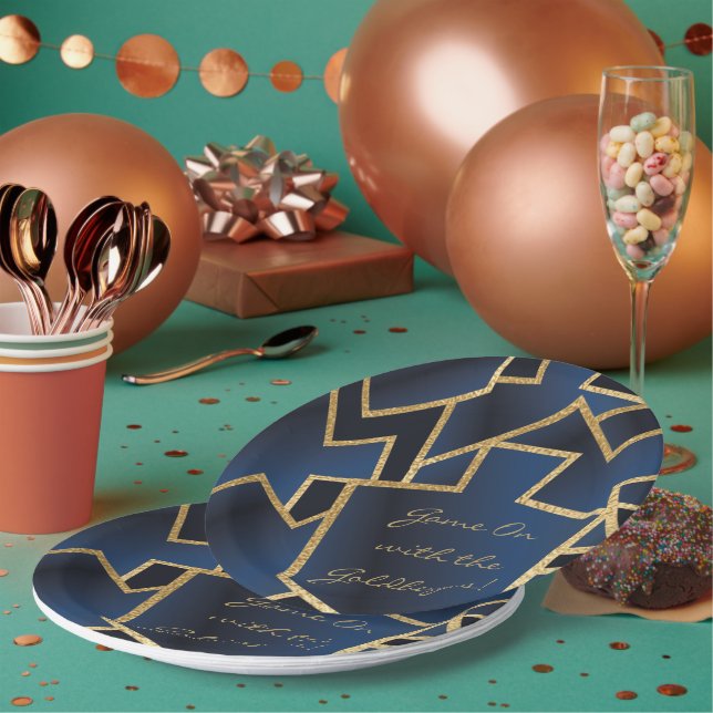 Plato De Papel Juego Hanukkah en Dreidels (Multi)