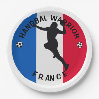 PLATO DE PAPEL JUGADOR FRANCÉS HANDBALL