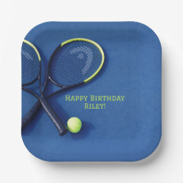 Plato De Papel Juicio Azul Juguete Juguete Balón de Tenis