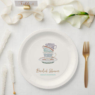 Plato De Papel JULIET Tea Set Fiesta Bridal Shower