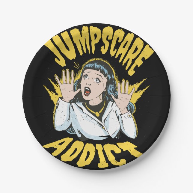 Plato De Papel  Jumpscare Addict  (Anverso)