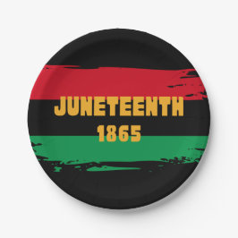 Plato De Papel Juneteenth