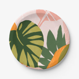 Plato De Papel Jungle Collage I