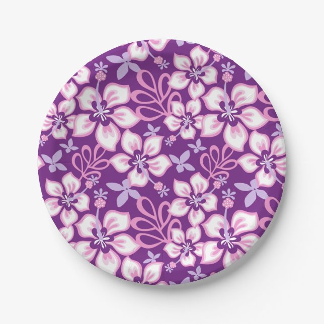 PLATO DE PAPEL JUNGLE SURF (PURPLE COMBO) (Anverso)