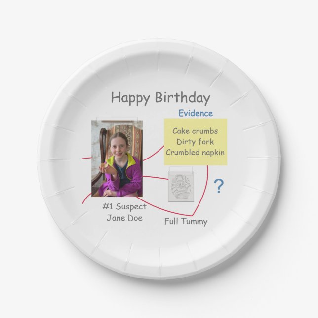 Plato De Papel Junta para la resolución de crímenes misteriosos (Anverso)