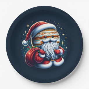 Plato De Papel Júpiter Jolly Old St. Nick Santa Claus Astrología