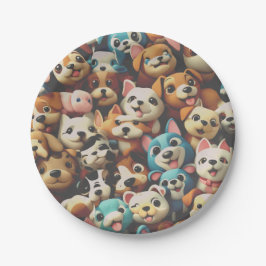 Plato De Papel Just a bunch of happy pups