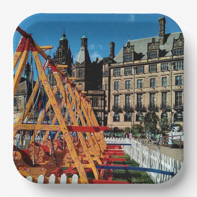 Plato De Papel Justo, en el centro de la ciudad (Anverso)