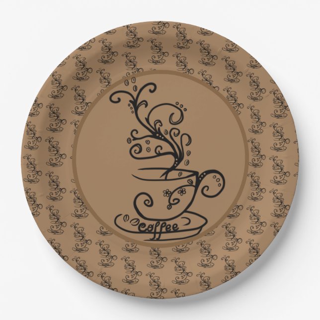 Plato De Papel Kaffee  (Anverso)