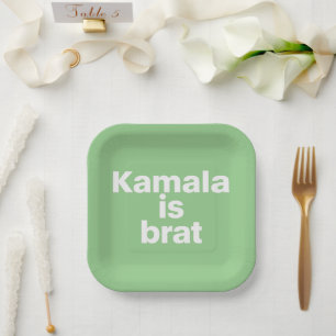 Plato De Papel Kamala Es Brat