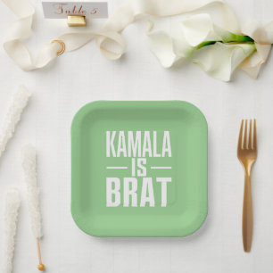 Plato De Papel Kamala Es Una Niña Malcriada