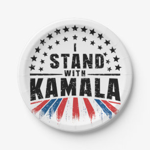 Plato De Papel Kamala Harris