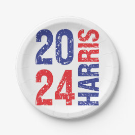 Plato De Papel Kamala Harris