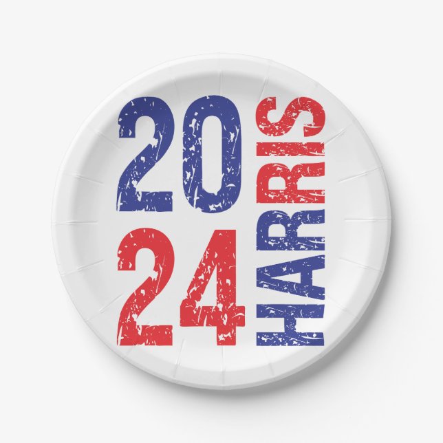 Plato De Papel Kamala Harris (Anverso)