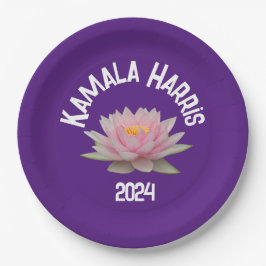 Plato De Papel Kamala Harris Lotus 2024