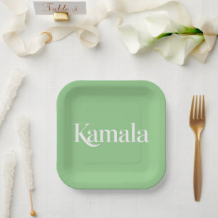 Plato De Papel Kamala Hermana Kamala Harris para Presidenta 2024