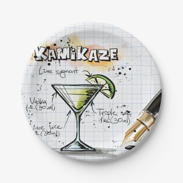 Plato De Papel Kamikaze (Anverso)