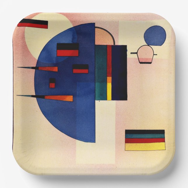 Plato De Papel Kandinsky - Calmado, (Anverso)