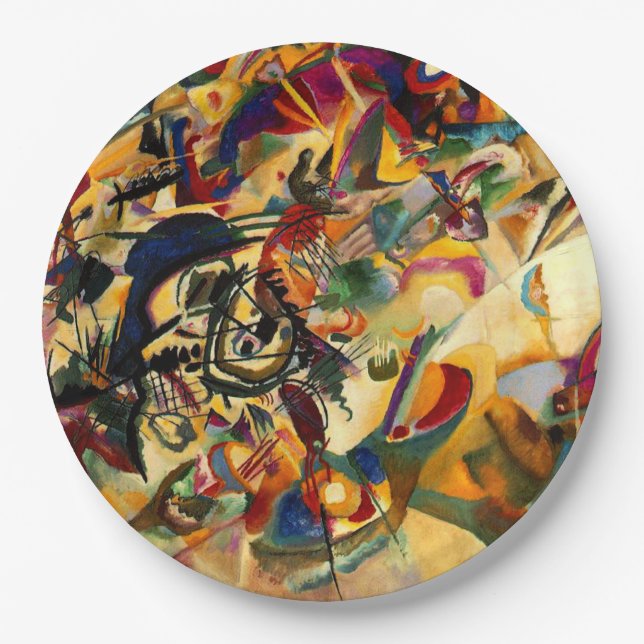 Plato De Papel Kandinsky - Composición VII (Anverso)