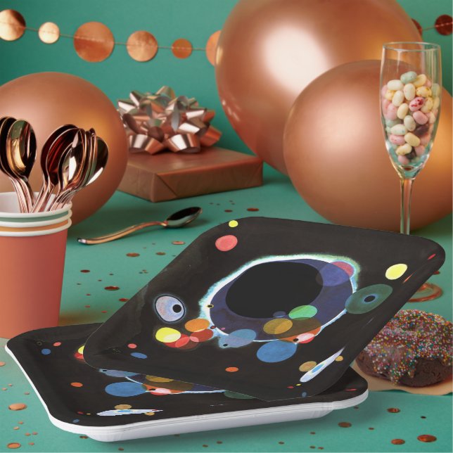 Plato De Papel Kandinsky - Varios círculos de placas de papel (Multi)