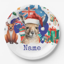 Plato De Papel Kangaroo on Australia Flag 