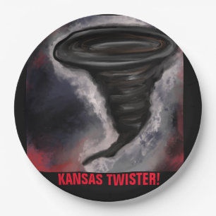 PLATO DE PAPEL KANSAS TWISTER