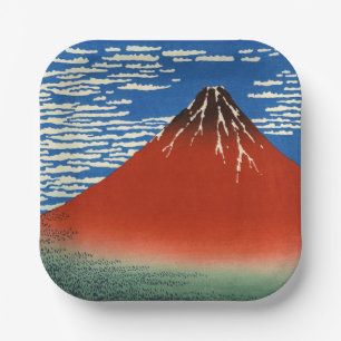 Plato De Papel Katsushika Hokusai - Buen Viento, Buenos Días