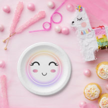 Kawaii Cute Smile Paper Plate
