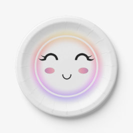 Plato De Papel Kawaii Cute Smile Paper Plate